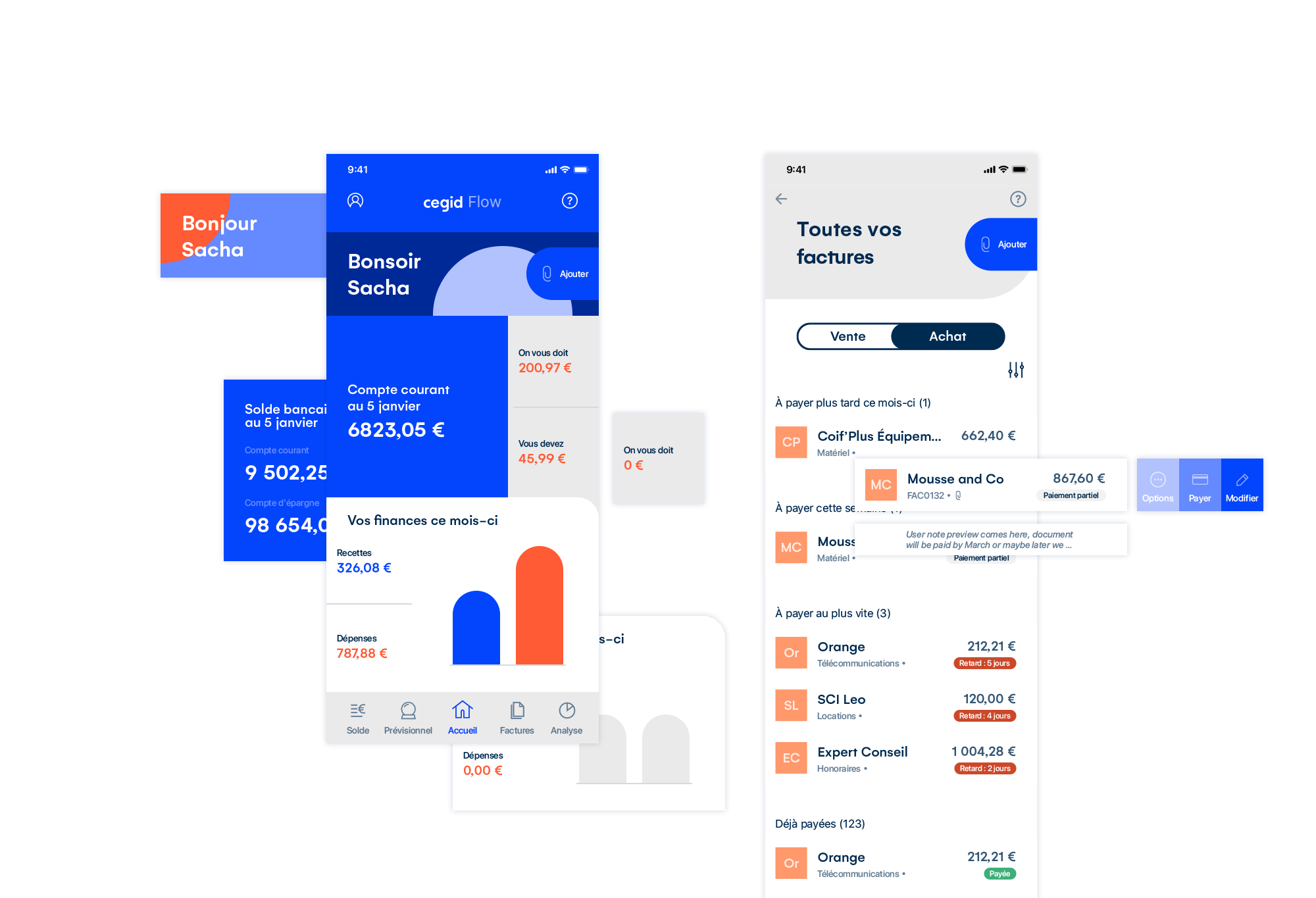 Design process Cegid Flow